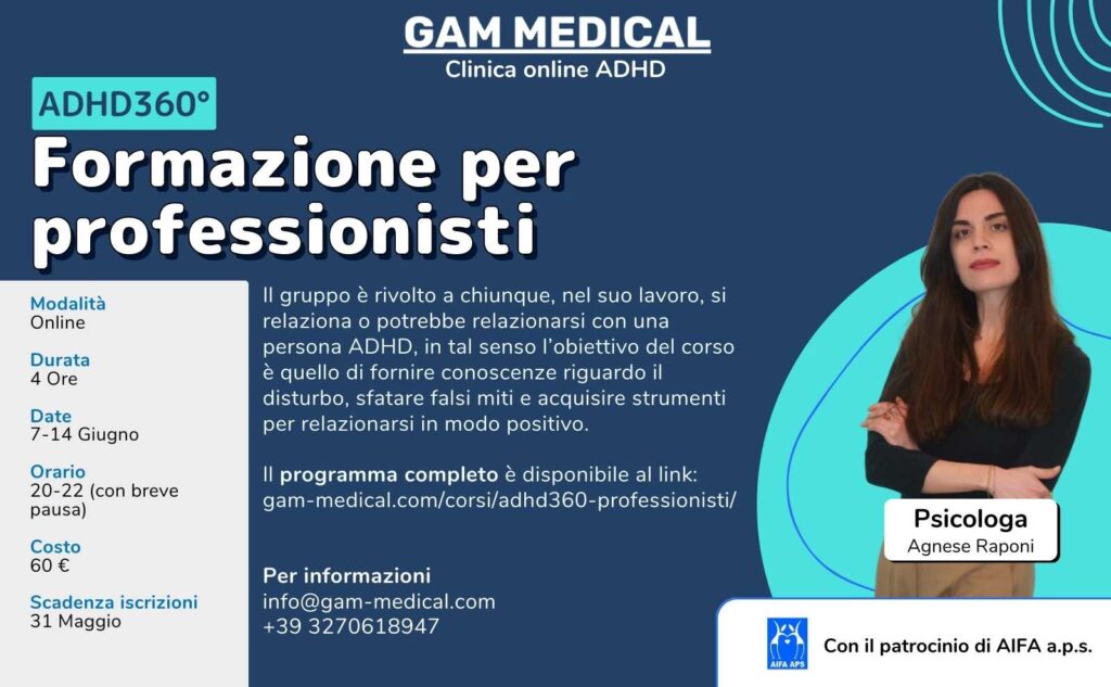 Corso ADHD professionisti