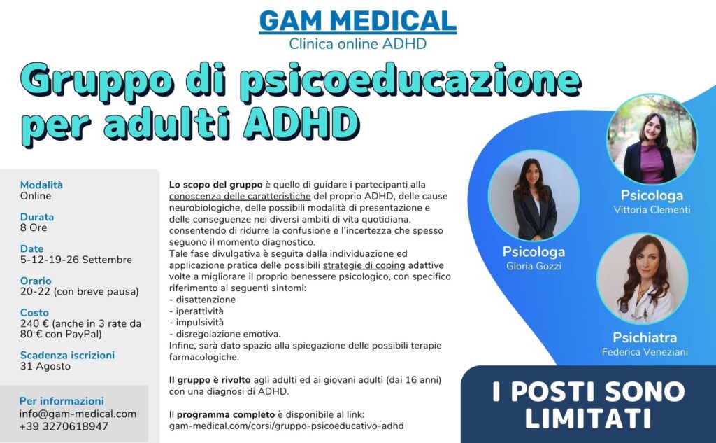 gruppo psicoeducazione gam medical