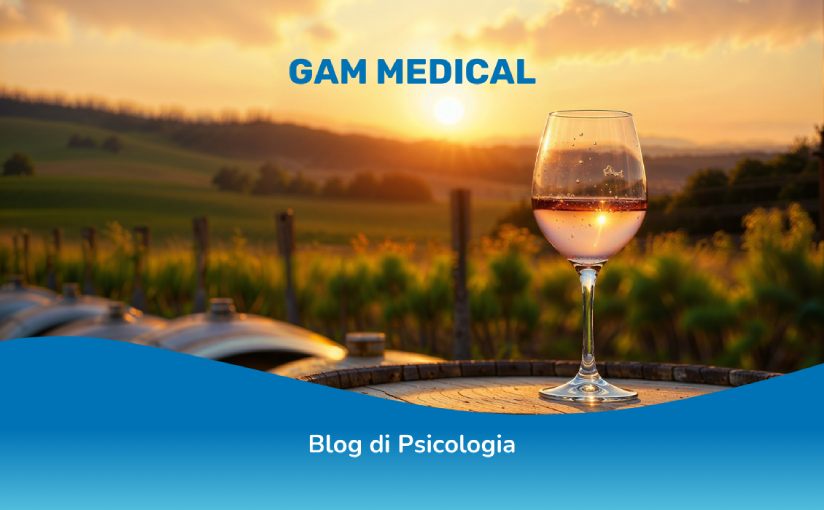 Bicchiere di vino e adhd